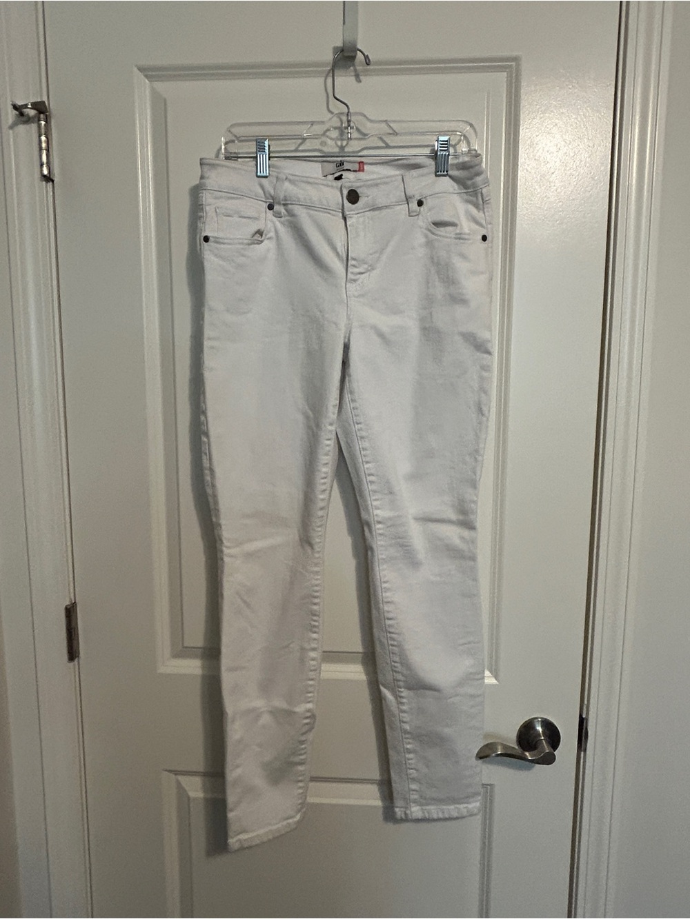 CAbi White Skinny Jeans